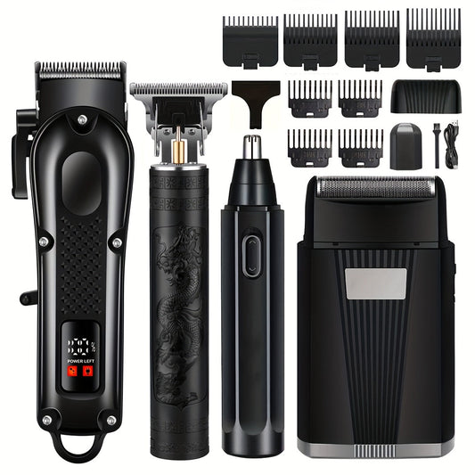 Men's Haircutting Kit USB Rechargeable Trimmer (4pcs)
