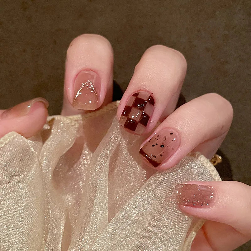 Charming Pink Flame Long Ballet Press-On Nails